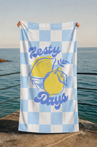 Lemon Zest Towel + Pocket