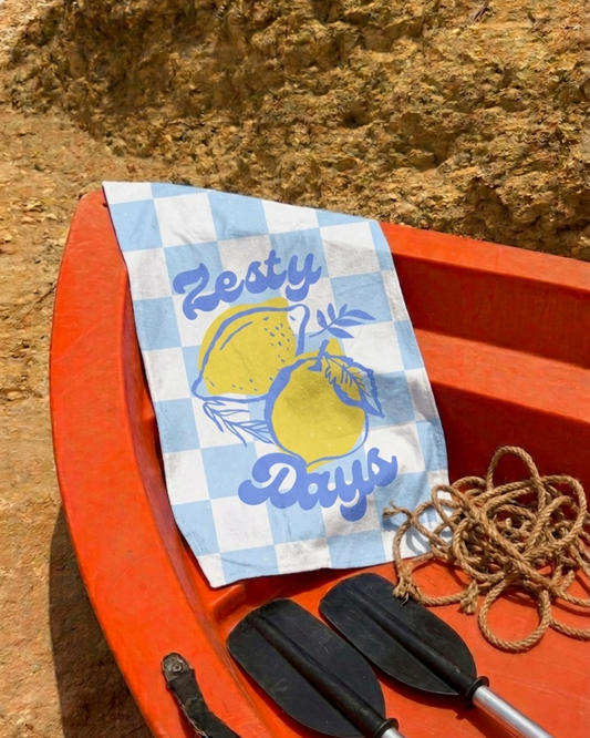 Lemon Zest Towel + Pocket
